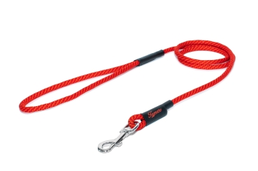 Preview: klassische Hundeleine - M - 115cm - rot-orange swirl